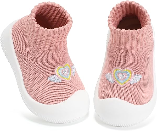 Box Baby Sock Shoes Soft Sole Infant First Walking Shoe Non-Slip Slippers Lightweight Sneakers for Baby Boys Girls
